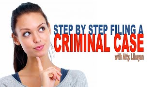 Paano Magfile ng Criminal Case Step by step Discussion on How to File a Criminal Complaint [upl. by Sucerdor]