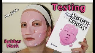 DR JART Firm Lover Rubber Mask Review amp Demo  testing Korean beauty [upl. by Enneibaf]