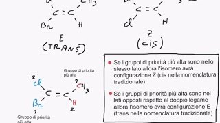 CORSO DI CHIMICA ORGANICA  LEZIONE 12 DI 61  ISOMERI CIS E TRANS REGOLE CAHN INGOLD PRELOG [upl. by Grantley]