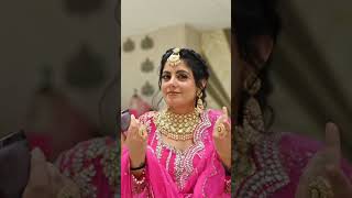 Munda karda treef 💝🥰 Punjabi couple video 🥰 shorts wedding song video makeup [upl. by Nesnar]