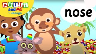 Learn Parts of the Body  Learn New Words With Akili and Me  African Educational Cartoons [upl. by Krilov414]