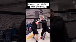 Khamzat Chimaev Loses His Cool in Sparring 😳🔥 UFC KhamzatChimaev [upl. by Sivatco259]