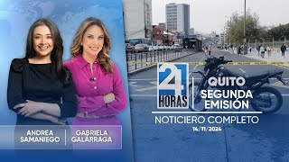 Noticiero de Quito Segunda Emisión 141124 [upl. by Torras]