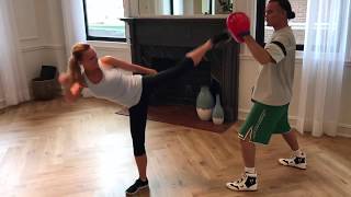 Ian Jacklin Private Kickboxing  TRX Lesson [upl. by Au441]