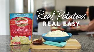 Real Hungry Real Busy Get Real Potatoes Real Easy with Idahoan [upl. by Leoine121]