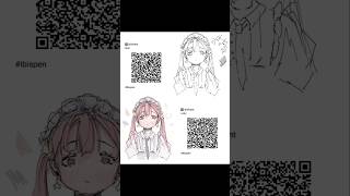 Qr code brush for udontflop art ibispaintx brush goviral artandcraft shorts idkwhattoputhere [upl. by Euqinomad]