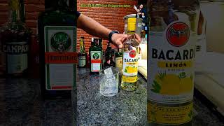 Bacardi Limon with jagermeister drink cocktail mocktail and cocktails reels mocktail video [upl. by Nimesh780]