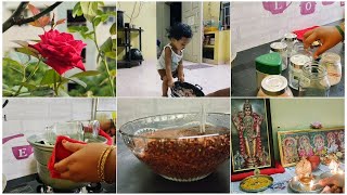 💁முழுநாள் Cleaning வேலைகளுடன்  Pattani kurma receipe Grocery bottle clean Ram karthigas diary [upl. by Eixor292]