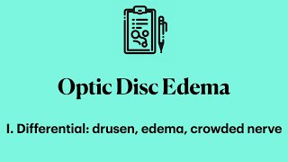 Optic Disc Edema I How to differentiate drusen edema crowded nerve [upl. by Akcirre]