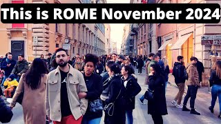 Rome Italy This is Rome Rome Walking tour Rome in November 2024 [upl. by Enomsed]