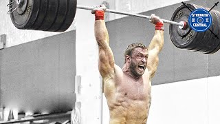 Weightlifting Legend Does 225 kg Push Press [upl. by Atikkin567]