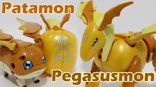 Digimon FigureTransformation ToyJPPatamonパタモン to PegasusmonペガスモンPegasmon [upl. by Iggep539]