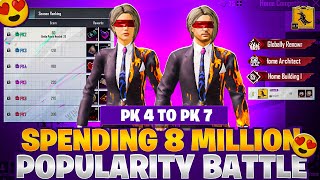 Pk4 To Pk7 Popularity Battle Journey  8 Million Popularity Snipe How To Win Home Popularity Battle [upl. by Bonaparte]