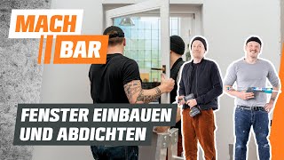 Fenster einbauen und abdichten  OBI [upl. by Hoashis]