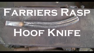 Farriers knife from a rasp [upl. by Jabez]