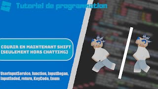 Courir en maintenant SHIFT Seulement hors Chatting  Roblox Studio Basique [upl. by Halsted752]