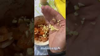 Receta gambas al ajillo en freidora de aire [upl. by Aretak]