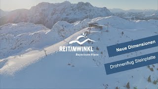 Drohnenflug Skigebiet Steinplatte  Reit im Winkl im Winter  reitimwinkl [upl. by Kletter]