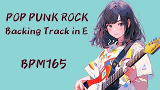 POP ROCK BACKING TRACK in E BPM165 [upl. by Cheney]