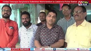 Hindavi Swarajya Sanghatana Submitted Memorandum to Canacona Police Station [upl. by Iroak]