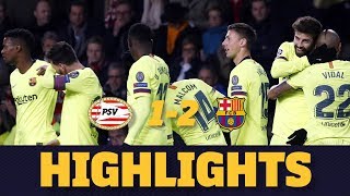 PSV 12 BARÇA  Match highlights [upl. by Ubana]