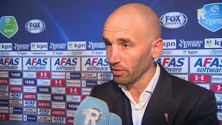 Mitchell van der Gaag na de overwinning op AZ [upl. by Doelling]