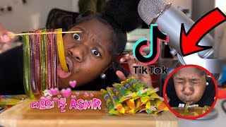 I Tried ASMRTik Tok JELLY Fruit Sticks and this happened 😬😂 [upl. by Nosdrahcir]