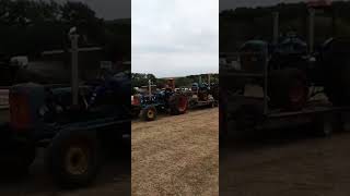 T 2 TRACTORS COMING INTO NETLEY MARSH STEAM RALLY SHOW [upl. by Davie]