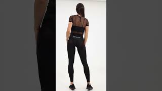 Workout Leggings Activewear Ladies Running Gym Clothes Top Tightsgymapparelfitnessweargymclothes [upl. by Sibella947]