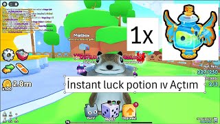 PETS GO  1X İNSTANT LUCKY POTİON IV AÇTIM [upl. by Foskett193]