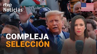 TRUMP El JUEZ selecciona a SIETE MIEMBROS del JURADO para el JUICIO PENAL  RTVE Noticias [upl. by Lorre]