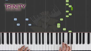 Hound Dog  TRINITY Piano Grade 3 20212023  Synthesia Piano tutorial [upl. by Neelyt]