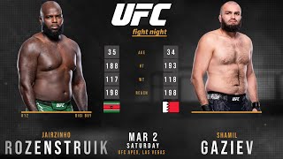 Jairzinho ROZENSTRUIK vs Shamil GAZIEV Full FIGHT [upl. by Springer]