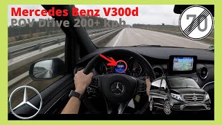 Mercedes Benz V300d AMG Line  Top Speed Drive  POV by CarCast 4K [upl. by Eagle]