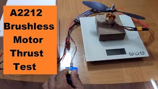 A2212 Brushless Motor Thrust Test [upl. by Cire]