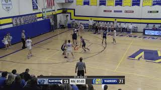 Mariemont Warriors Boys Basketball vs Blanchester Wildcats 120324 [upl. by Licna]