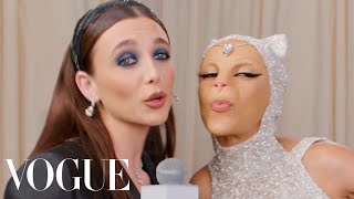 Doja Cat Meows All Over the Red Carpet  Met Gala 2023 With Emma Chamberlain  Vogue [upl. by Tavish]