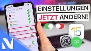 Diese iOS 15 Einstellungen solltest du SOFORT prüfen um DATENVOLUMEN zu sparen  NilsHendrik Welk [upl. by Ellekcir]