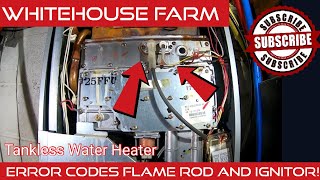 Flame Rod amp Ignitor Rinnai Tankless Water Heater Code 12 Fix DIY [upl. by Anita]