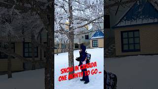 Winters in Canada  One Month to Go  Snow Canada travel calgary canada [upl. by Sharai]