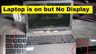 NO display Laptop is on but Display is Blank only black Caps lock light blinking Indicator on [upl. by Screens]