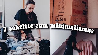 MINIMALISMUS FÜR ANFÄNGER  7 einfache Schritte zum minimalistischen Leben [upl. by Glavin216]