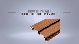 How to Install Ceiling Cladding or InBetween Walls  GTO Aluminum [upl. by Alletsyrc986]