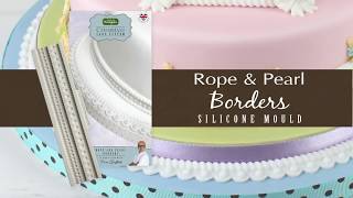 Rope amp Pearl Borders Cake Decorating Tutorial with Ceri Griffiths [upl. by Merline]