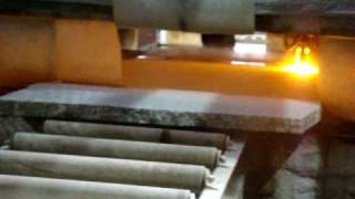 Making a flame finish for a granite table top [upl. by Yeorgi]