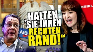 Linker Reagiert Auf Heidi Reichinnek Gegen AfD Im Bundestag  DIELINKE [upl. by Okir423]