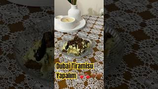 Dubai Tiramisu Yapalım dubaitiramisu dubaichocolatedubaiçikolatası tatlı shorts [upl. by Pazice]