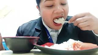 mukbang Hungarian sausage  gulay monggo mukbang eatingshow [upl. by Ainos]