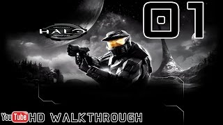 Halo CE Anniversary Walkthrough  Mission 02 Halo HD 1080p X1 No Commentary [upl. by Assirrec285]