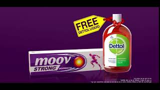 Buy MoovSTRONG Gel get Dettol Antiseptic Liquid FREE [upl. by Nyvlem]